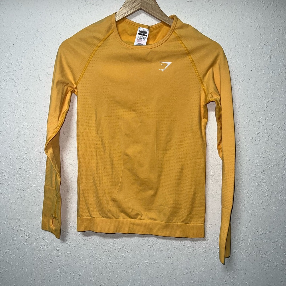 Gymshark Long Sleeve Compression Top‎ - Yellow